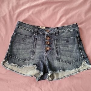 Genuine volcom denim booty shorts